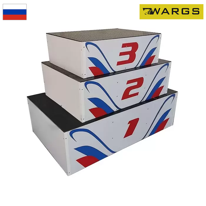 Пьедестал для награждения WARGS SP Матрешка, переносной (обшит металлом) 5 человек на ступень SP