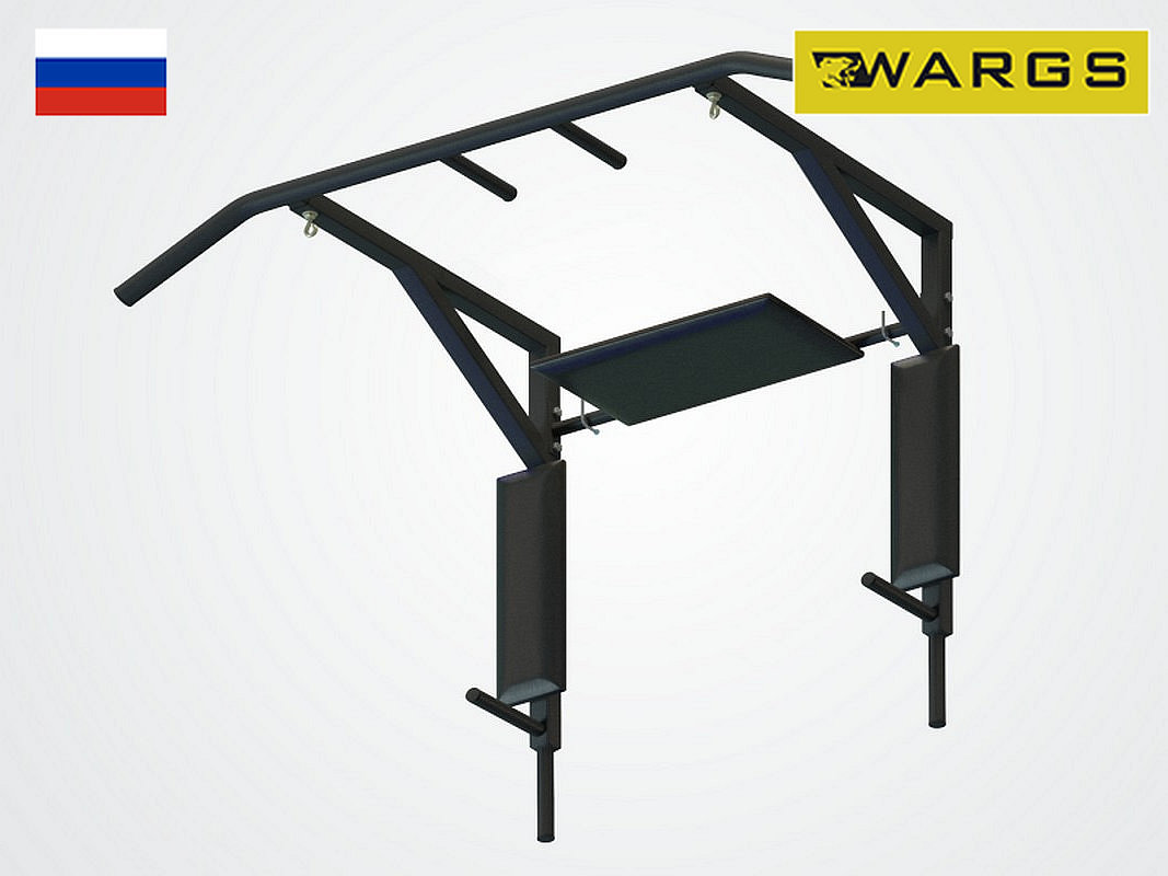 Турник-брусья-пресс WARGS SP Стэнли Zero, черный