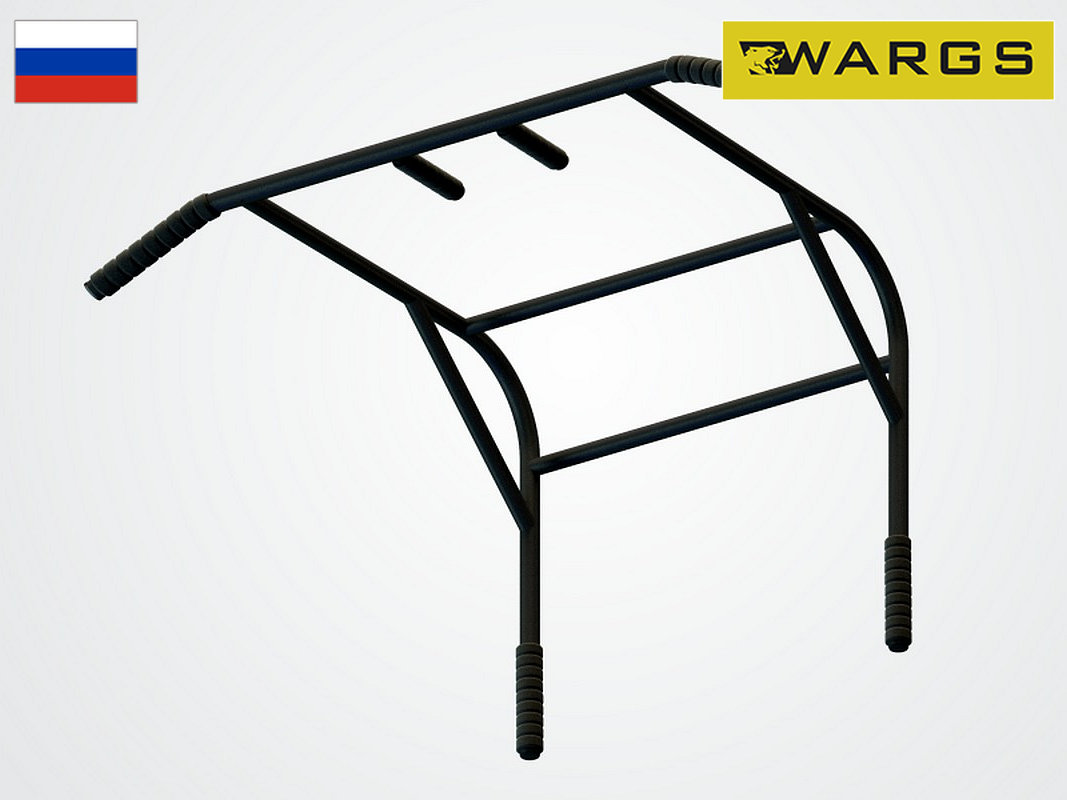 Турник настенный WARGS SP 2 в 1 SP T2 Лайтстоун черный