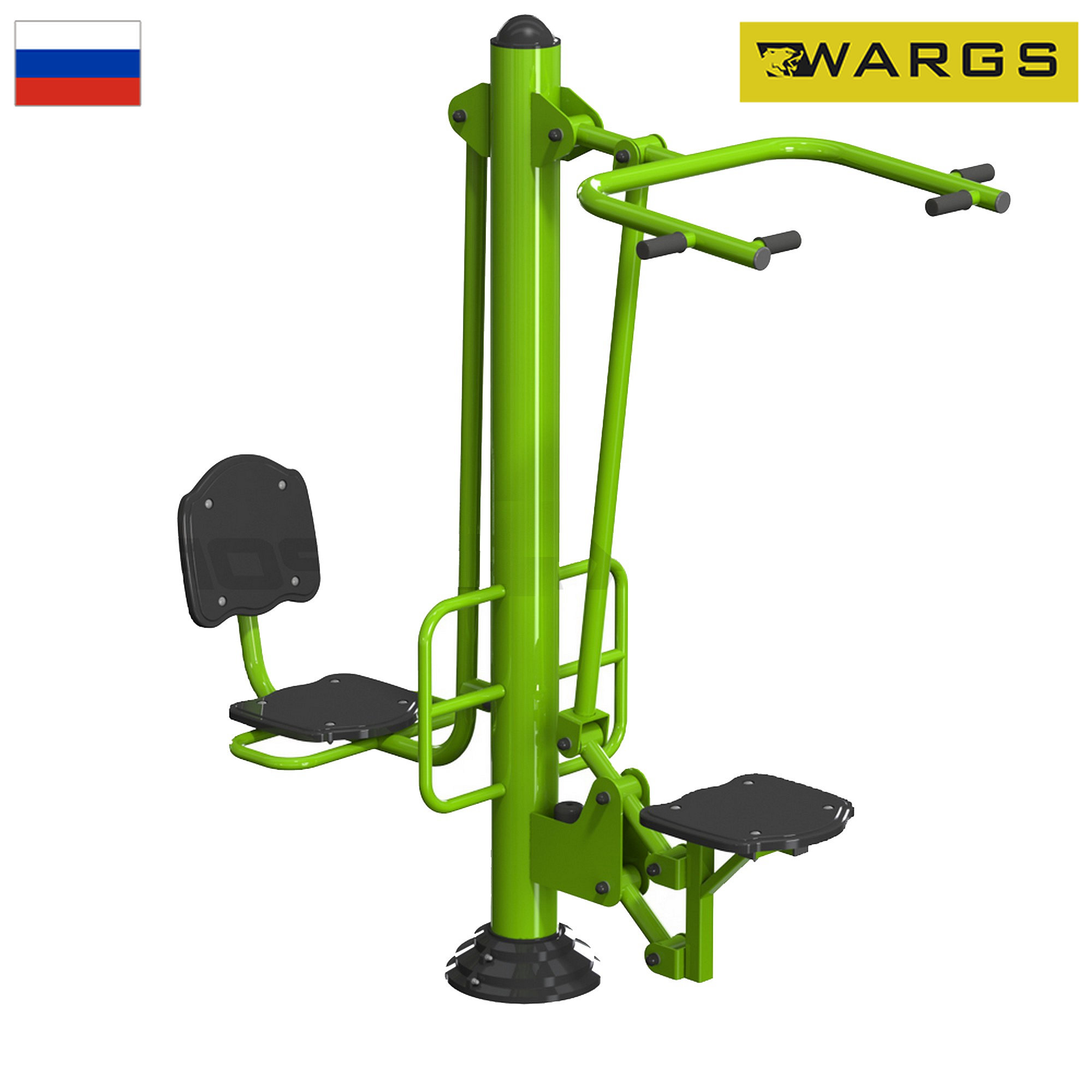 Уличный тренажер взрослый Подтягивание + Жим ногами для двоих WARGS SP ТС 230