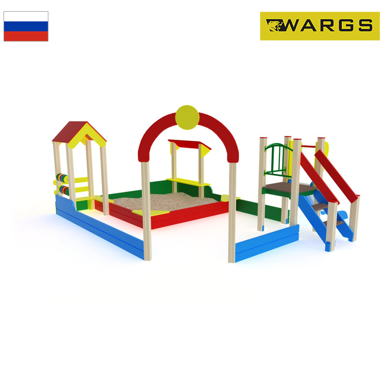 Песочный дворик с горкой WARGS SP ИО 540
