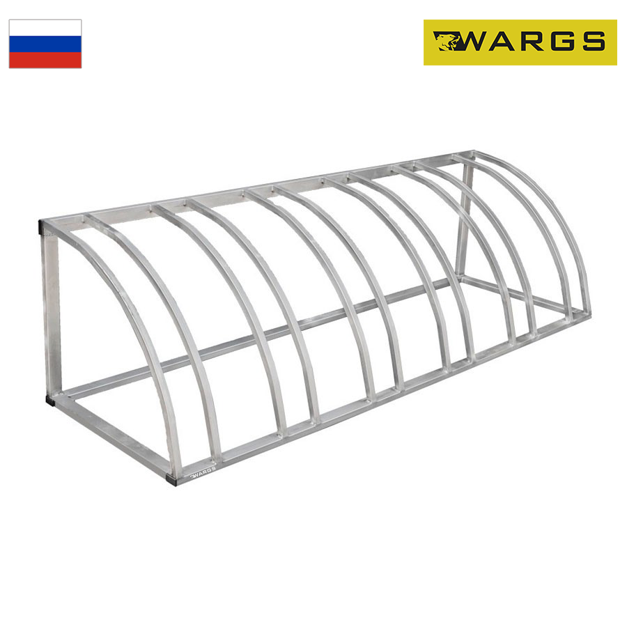 Велопарковка Гамма-Кси 6N (из нерж. стали) на 6 веломест цельносварная WARGS SP
