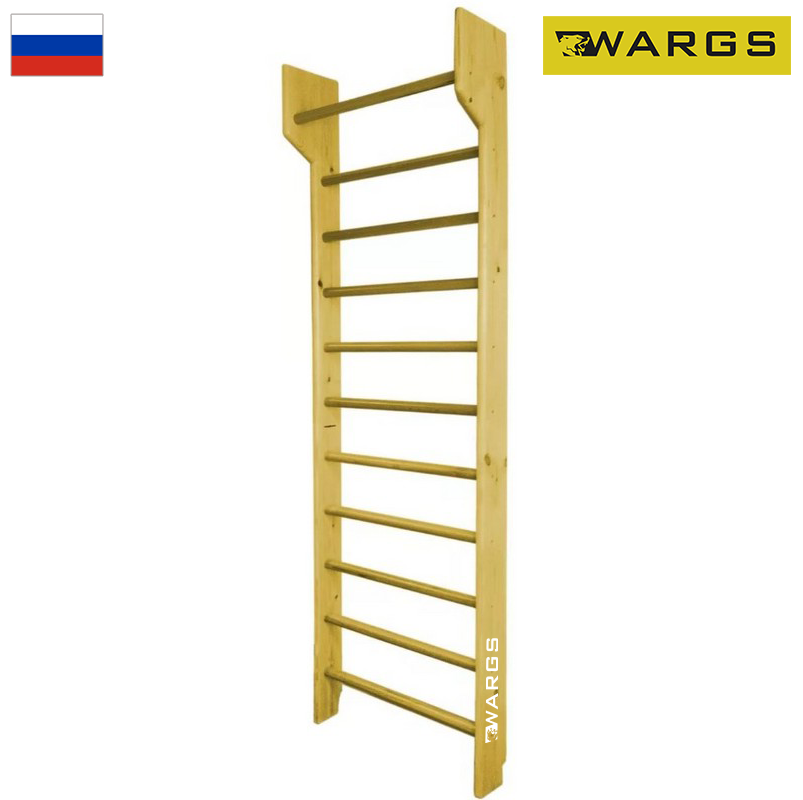 Шведская стенка деревянная с турником 80x280 см WARGS SP