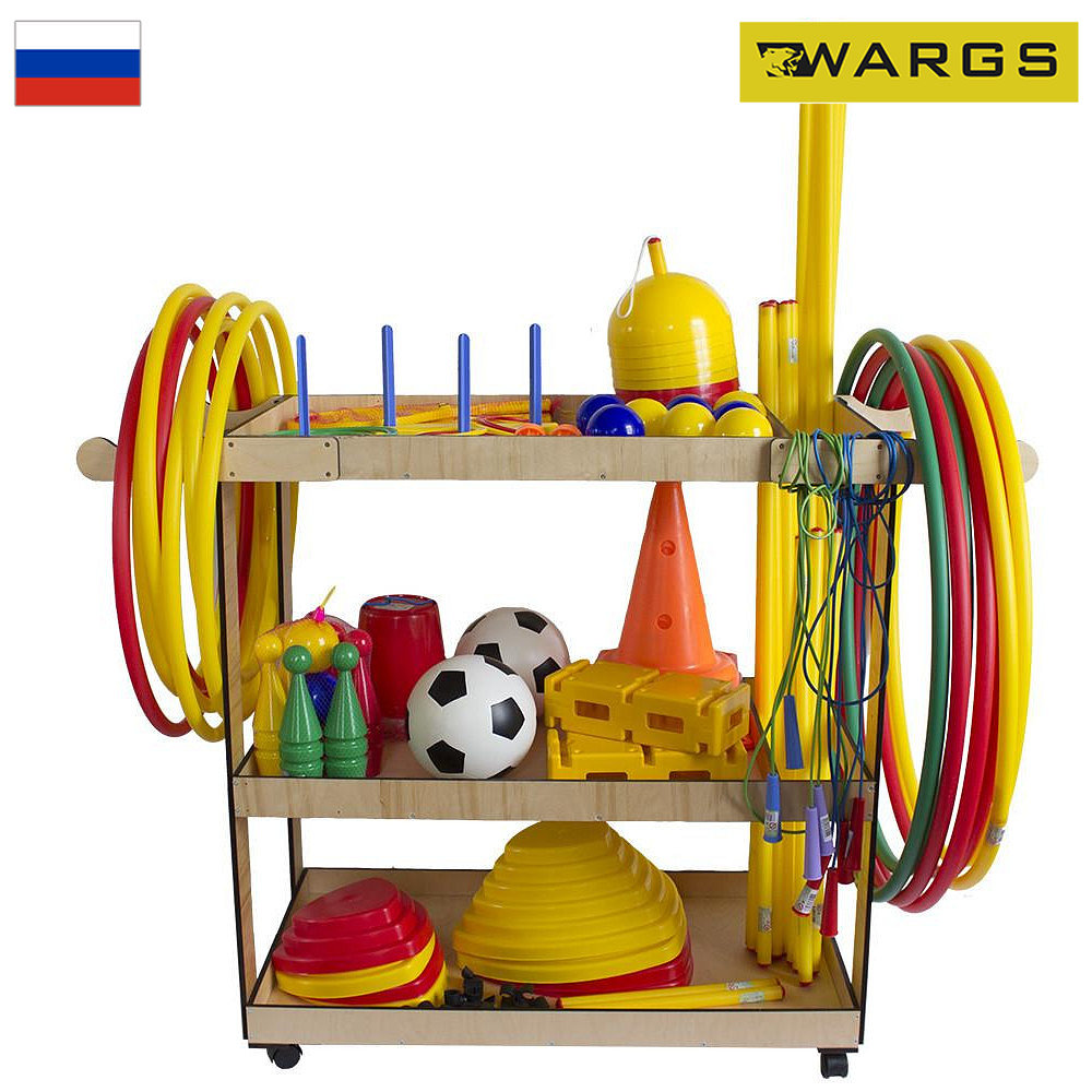 Тележка деревянная со спортинвентарем передвижная WARGS SP