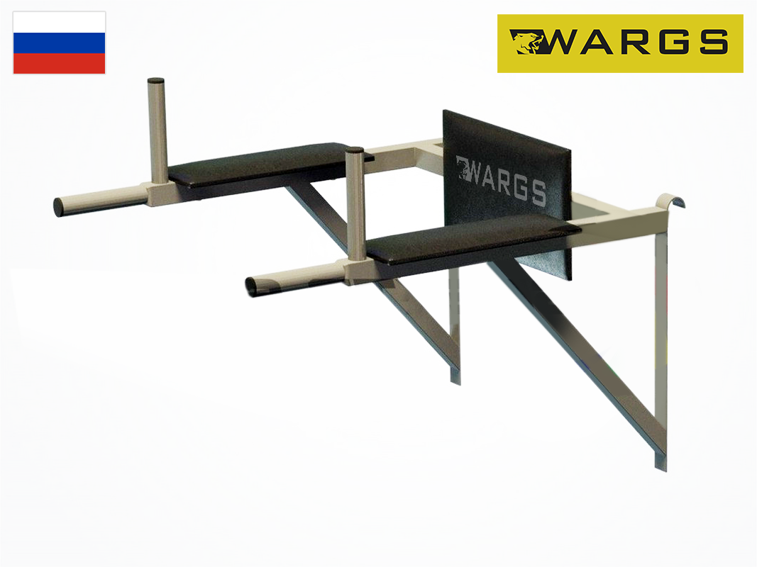 Тренажер брусья-пресс навесной WARGS SP Школьник 1, серый