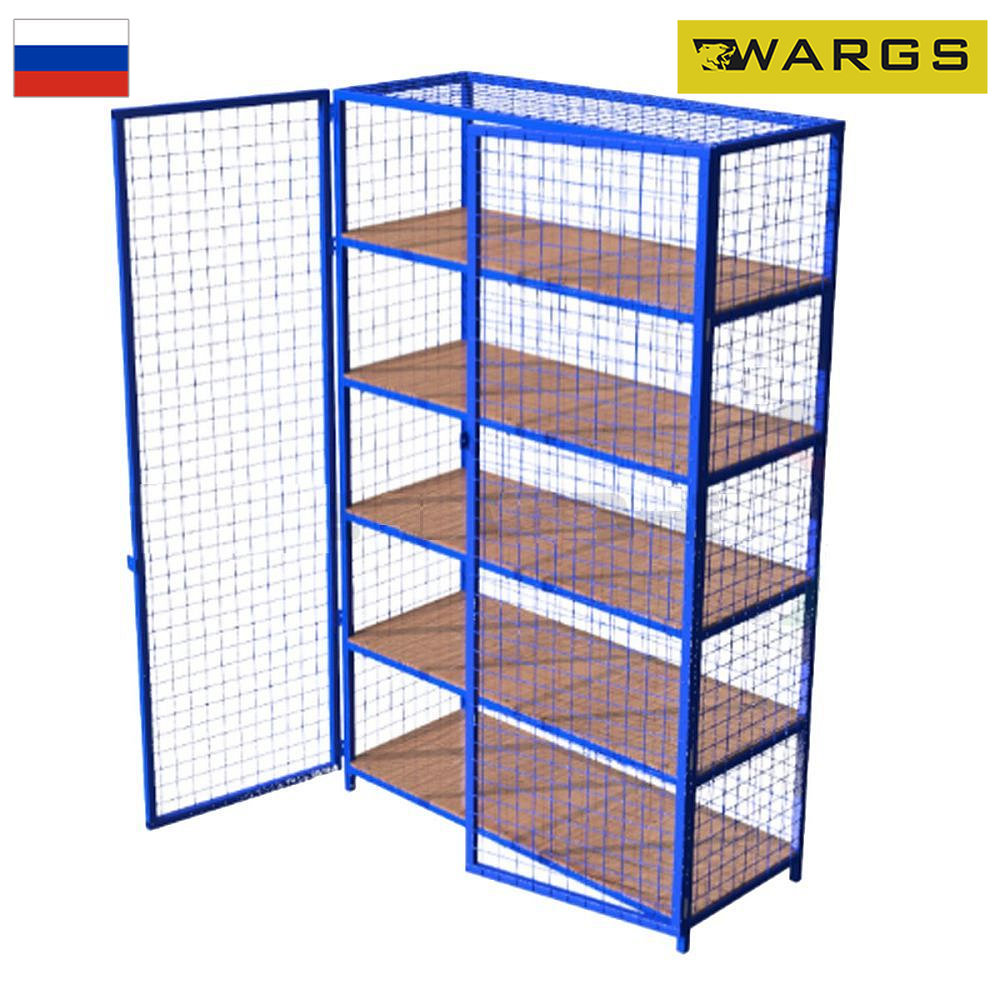 Стеллаж для хранения инвентаря закрытый 220х50х250см (разборный) WARGS SP