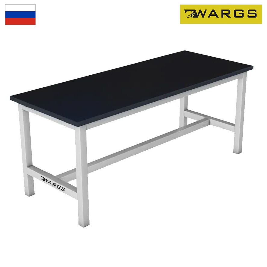 Скамейка для раздевалок без спинки полумягкая, 150 см WARGS SP цельная