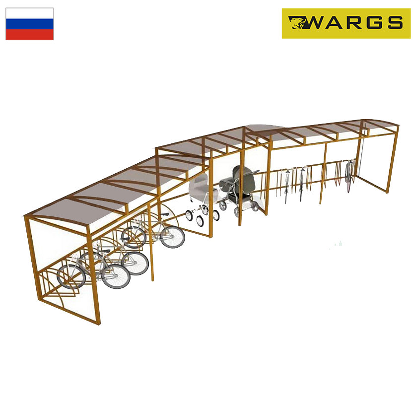 Велопарковка крытая Бетта-Парк 100 WARGS SP