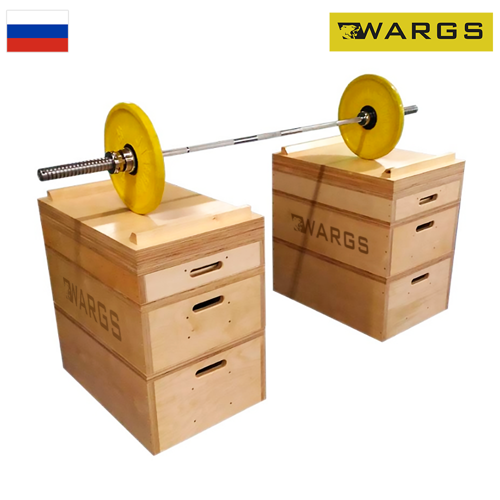 Плинты тяжелоатлетические деревянные WARGS SP 2х4 шт SP КФП_1815