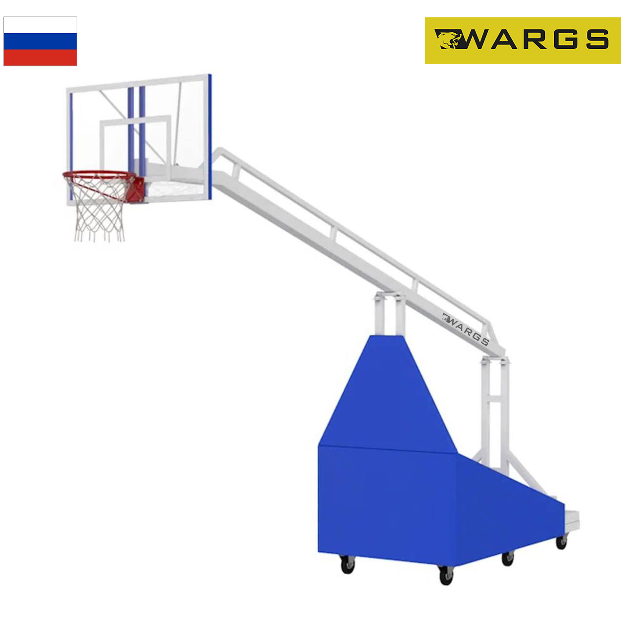 Стойка баскетбольная мобильная складная вынос 3,25м WARGS SP