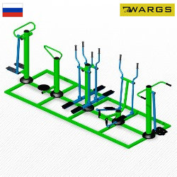 Комплекс уличных тренажеров WARGS SP ТС 501 Микс для шестерых