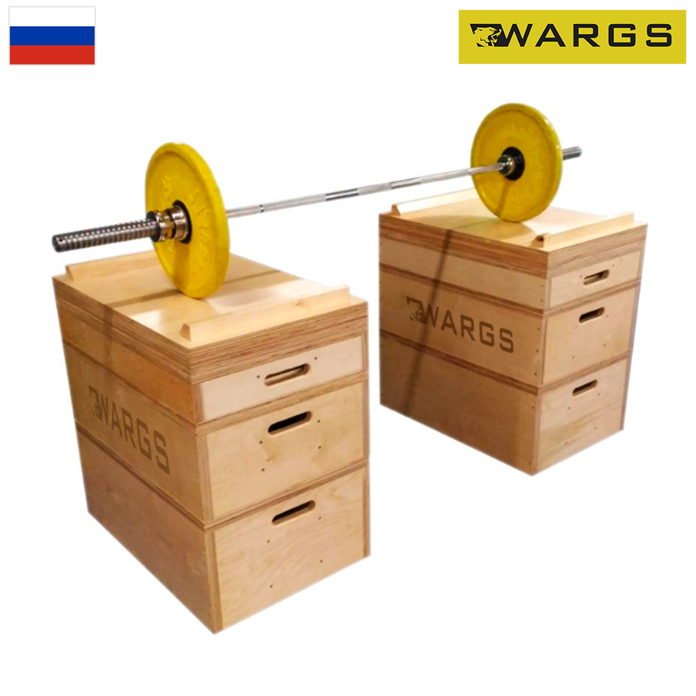 Плинты тяжелоатлетические деревянные WARGS SP 2х4 шт SP КФП_2018