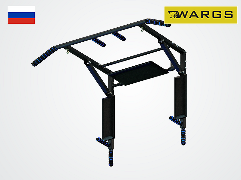 Турник 3 в 1 складной WARGS SP Workout, черный