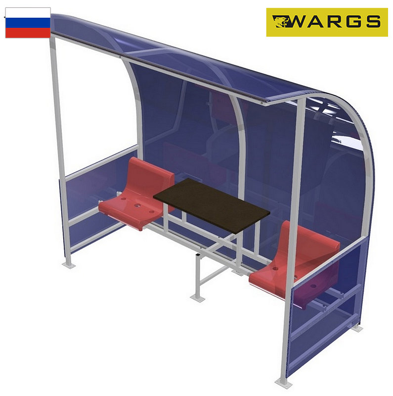 Кабинка для судей со столиком и навесом WARGS SP