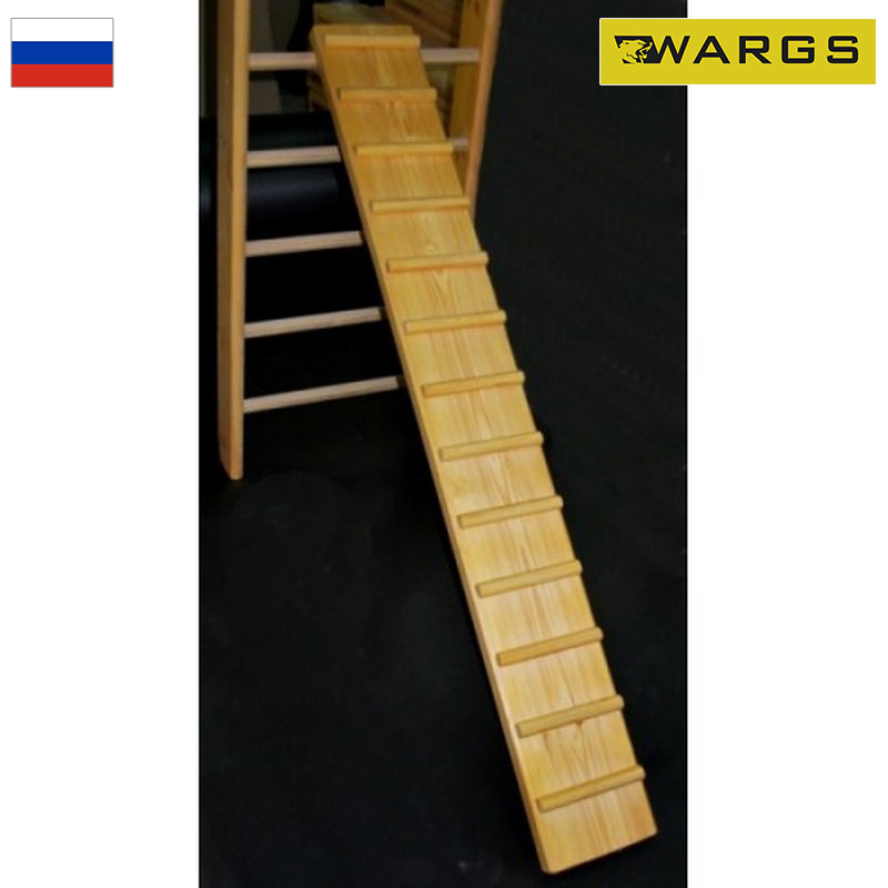 Доска наклонная ребристая 200см к шведской стенке WARGS AT IMP-A619