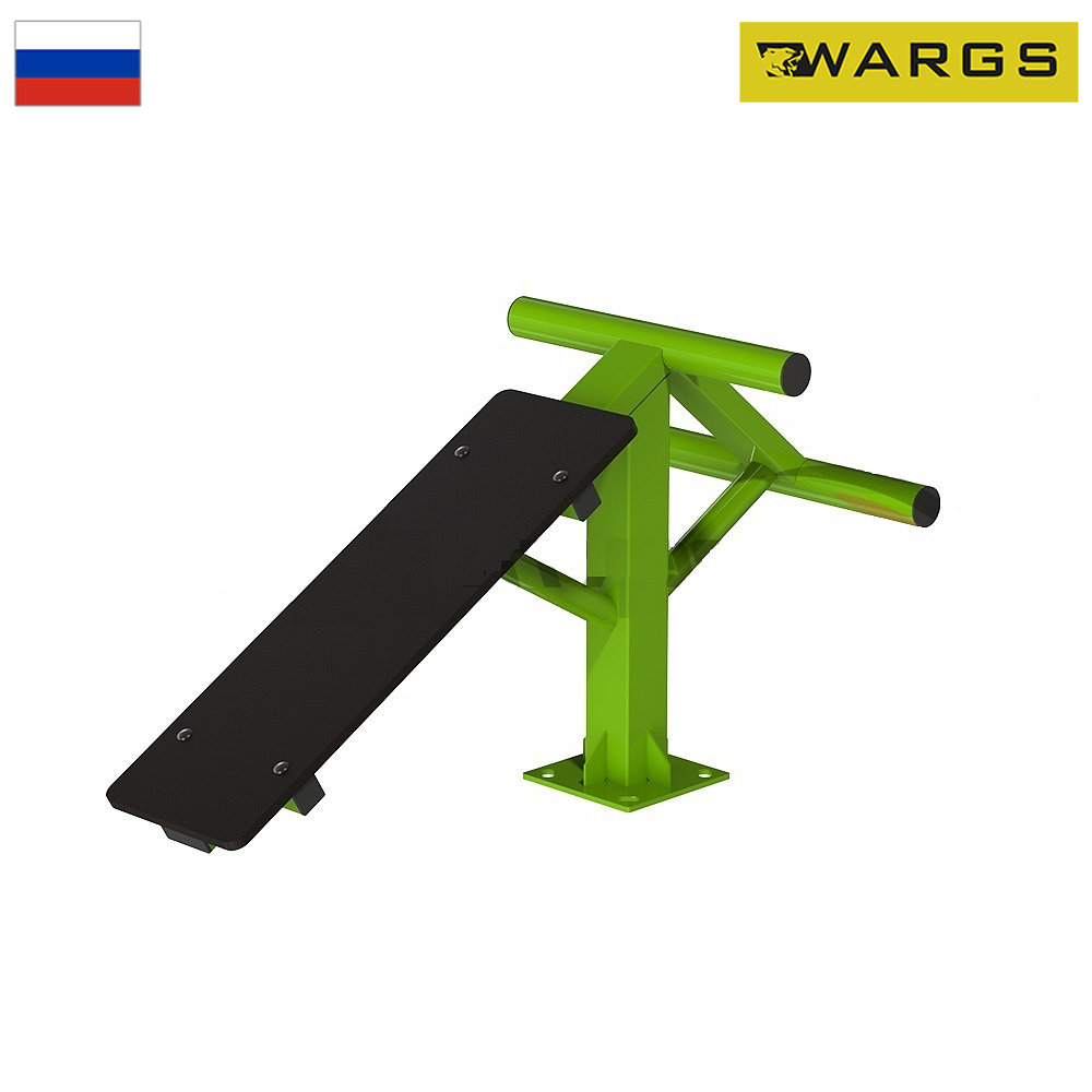Уличный тренажер взрослый Скамья для пресса WARGS SP ТС 149