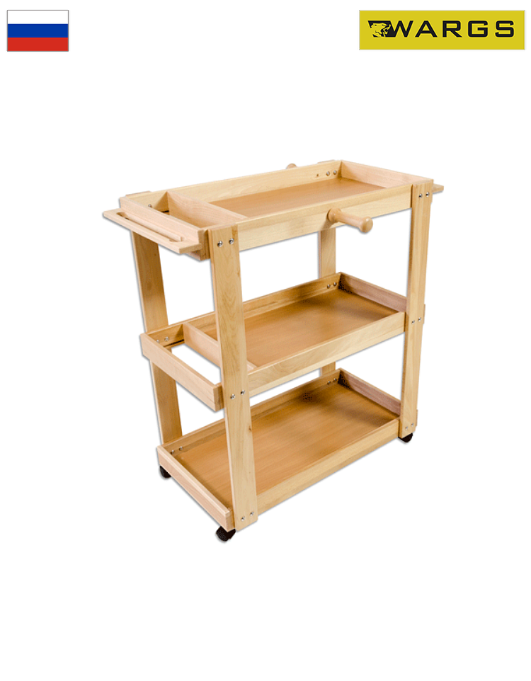 Тележка деревянная для спортинвентаря на колесах WARGS SP