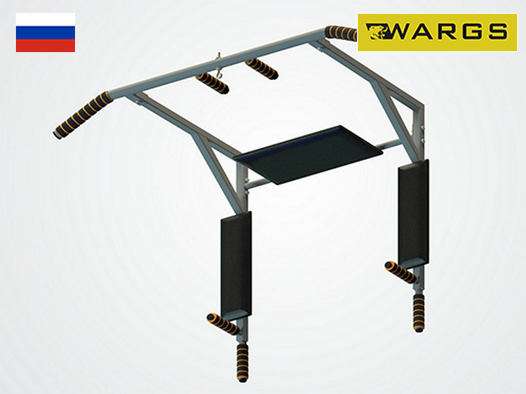 Турник 3 в 1 облегченный WARGS SP Мангуст, серый