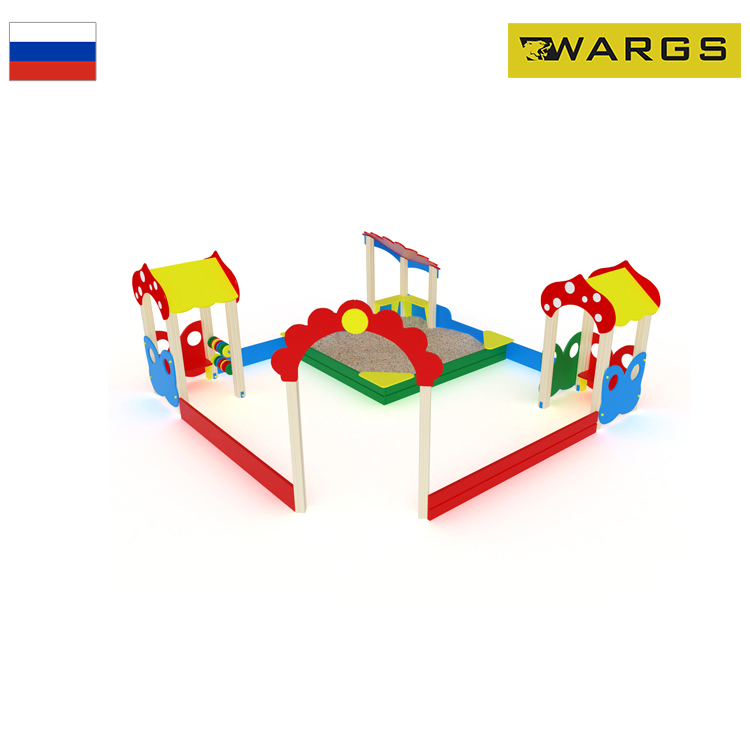 Песочный дворик WARGS SP Полянка с горкой ИО 545