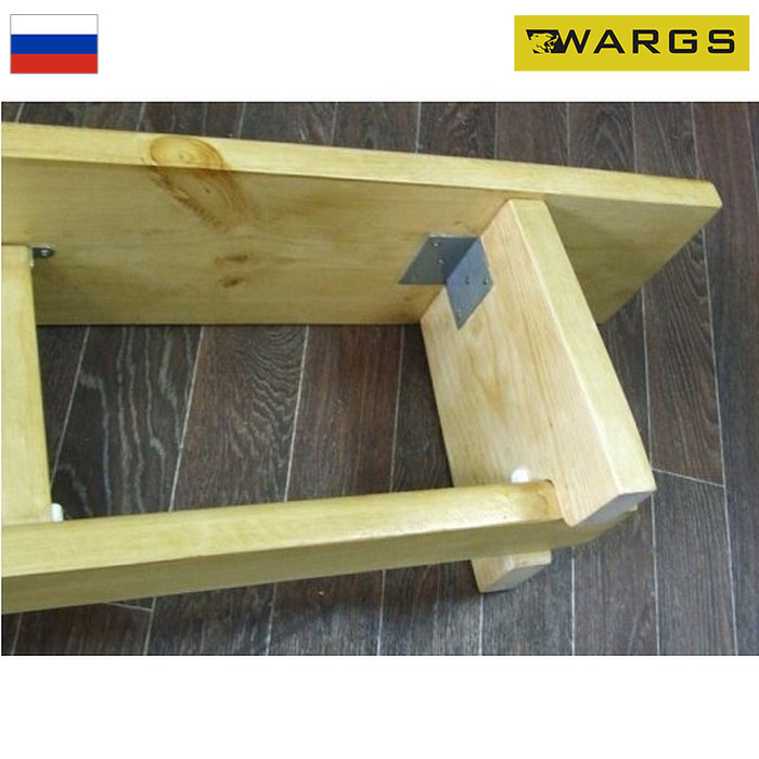 Скамья гимнастическая WARGS AT (доска) на дерев.ножках 4,0м IMP-A524