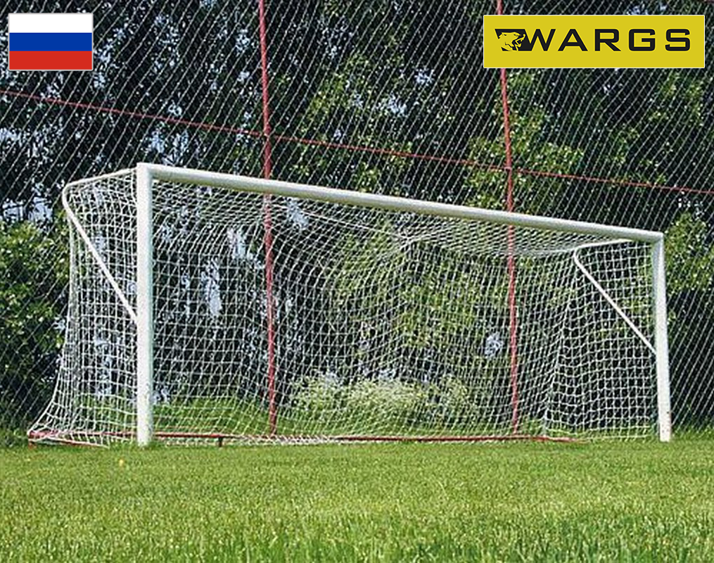 Сетка футбольная стандартная WARGS AT 7,5х2,5 м d=2,2 мм (пара) IMP-A257