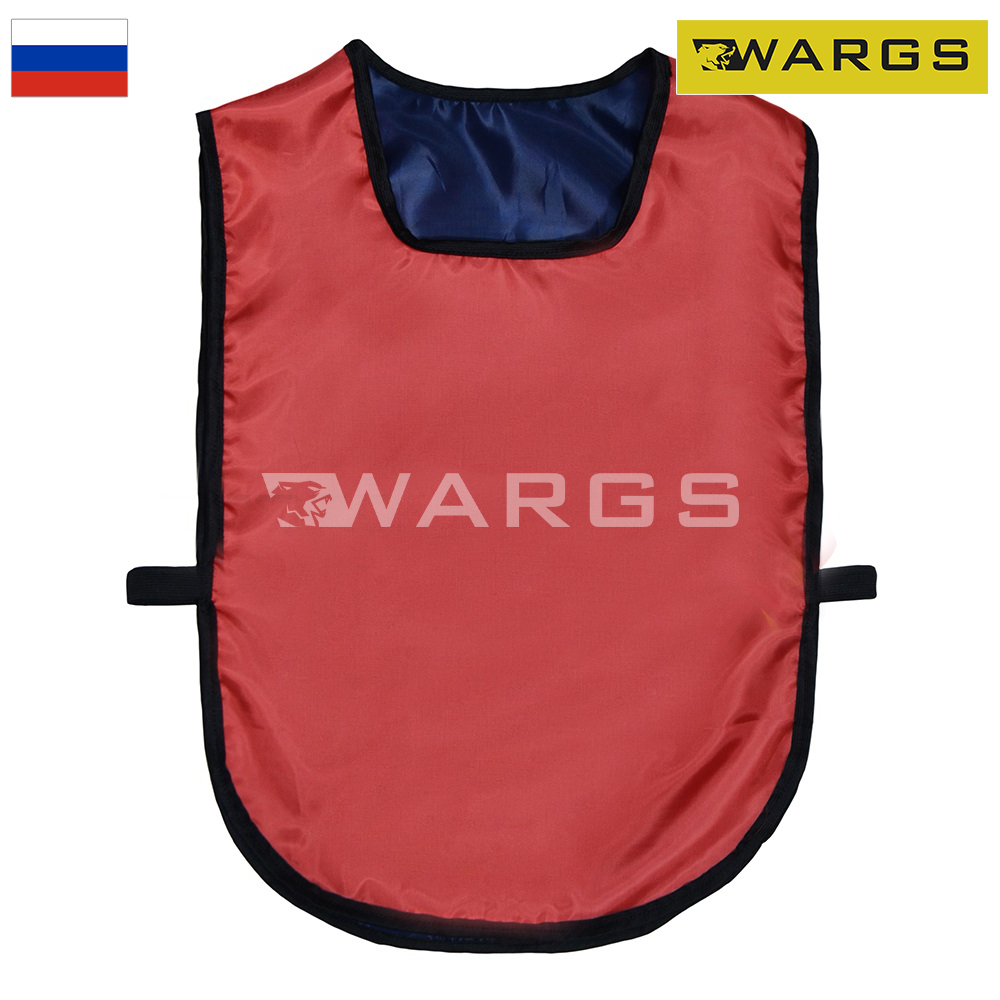 Манишка футбольная двусторонняя универсальная WARGS SP красно-синяя
