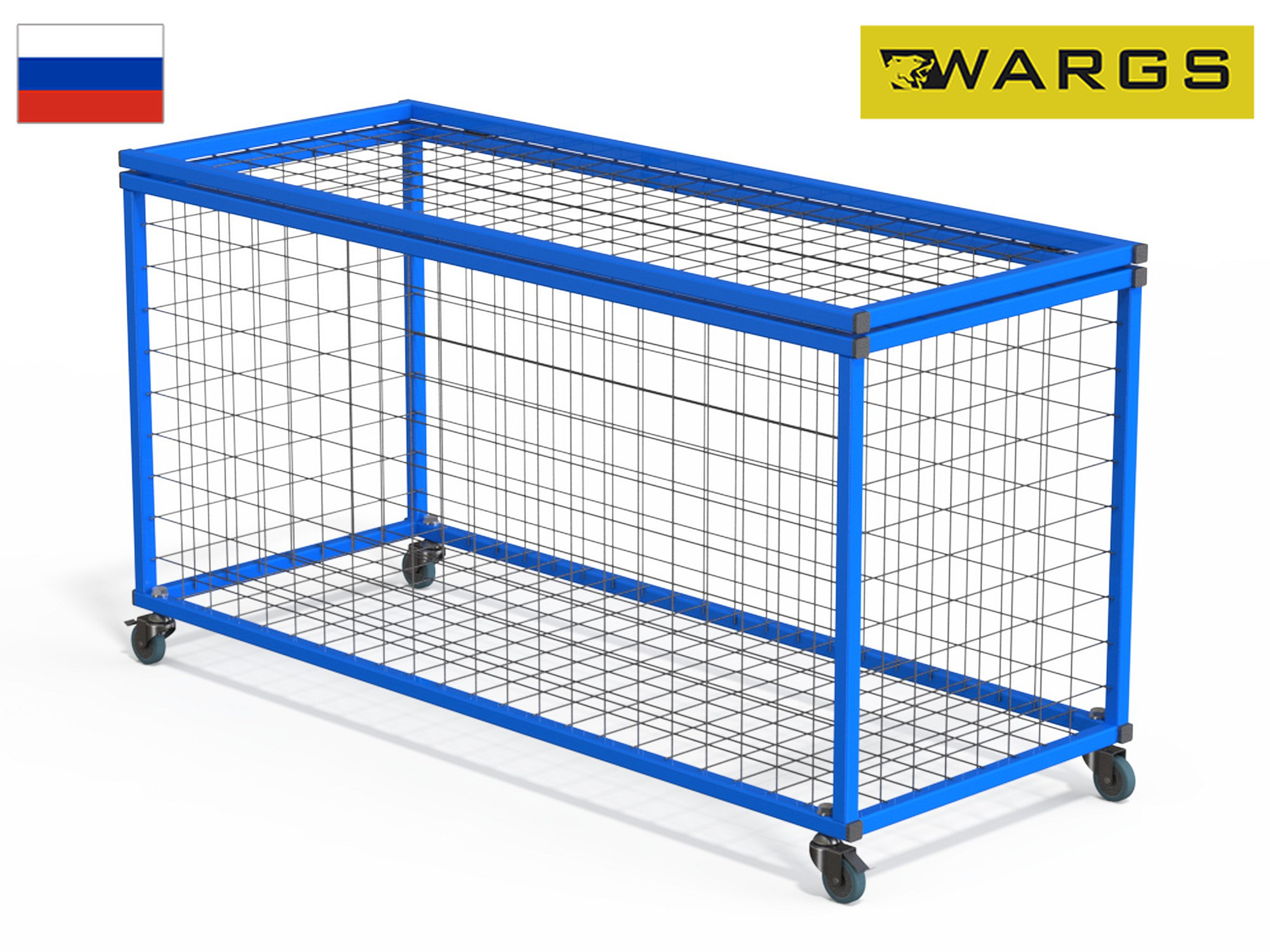 Тележка для мячей и спорт. инвентаря 113х45х54 см WARGS SP (разборная)