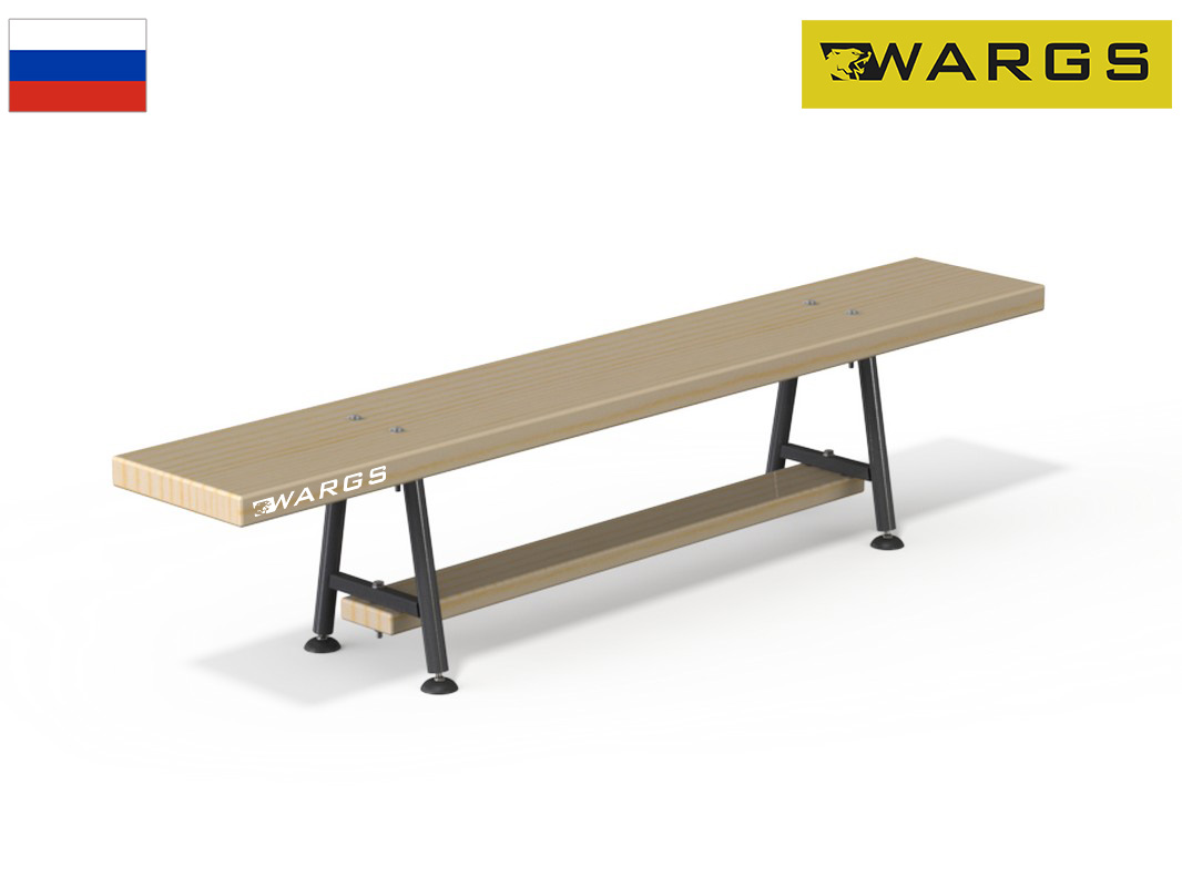 Скамейка гимнастическая 150 см WARGS SP (2 метал. нож.)