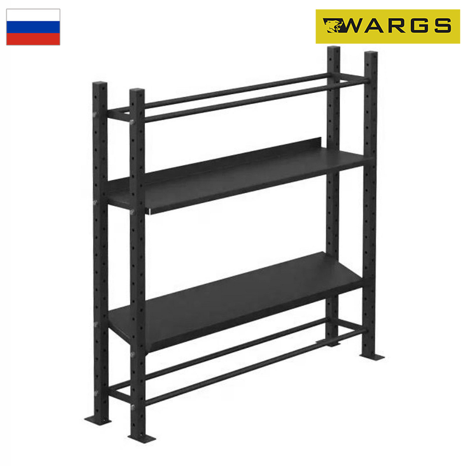 Модульный стеллаж WARGS SP для гантелей, гирь и медболов 192х43х195