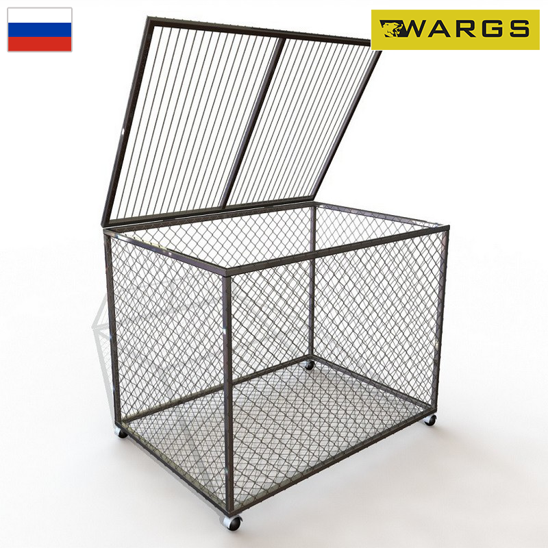 Корзина для хранения мячей передвижная металл, разборная WARGS SP (сетка)