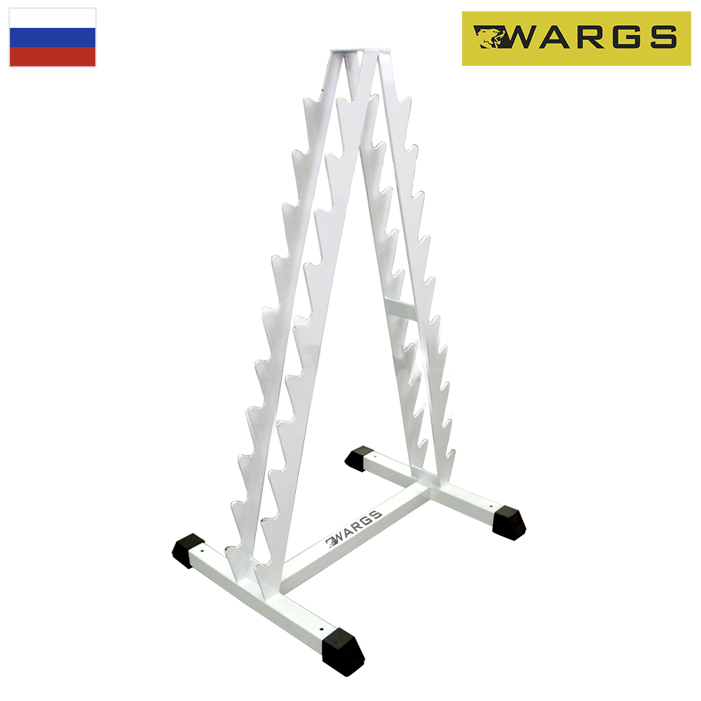 Стойка для хранения хромированных гантелей фитнес на 10 пар WARGS SP