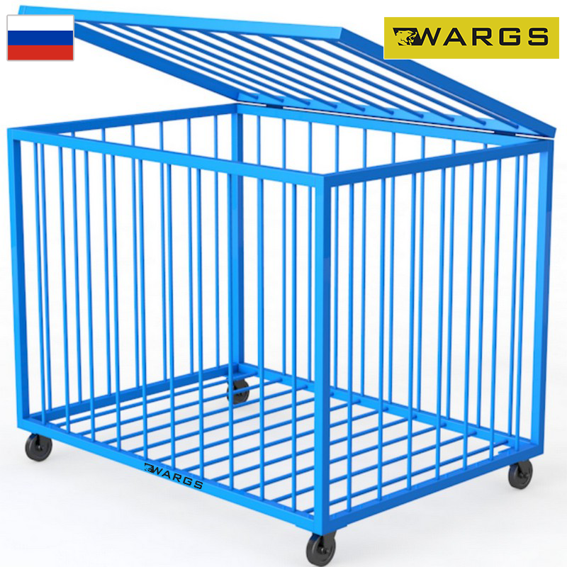 Корзина для хранения мячей передвижная металлическая WARGS SP (стенки - мет. профиль)
