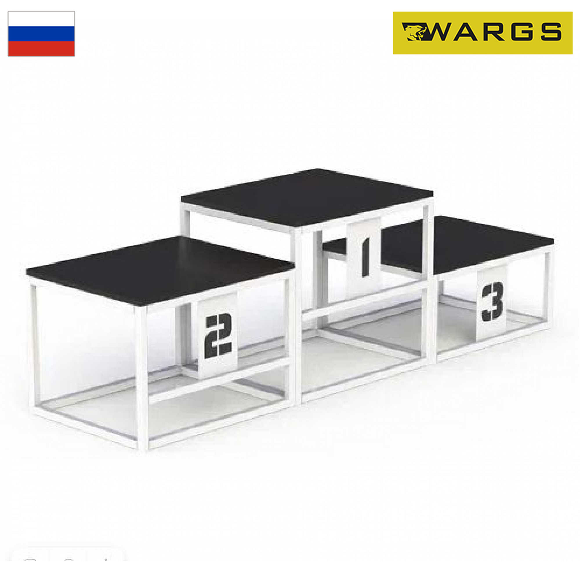 Пьедестал для награждения WARGS SP переносной (без облицовки) 1 человек на ступень SP РАН2