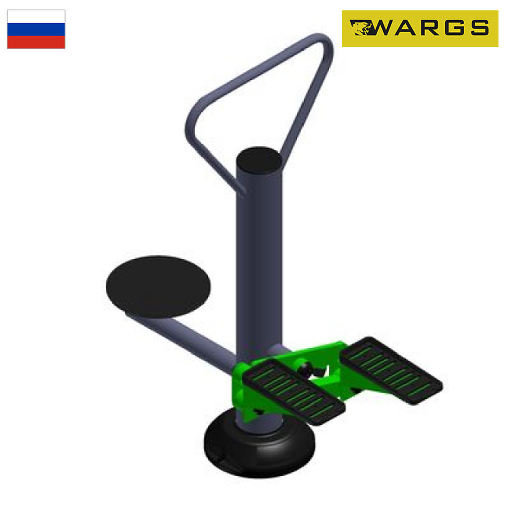Уличный тренажер взрослый Степ + Диск для двоих WARGS SP ТС 236