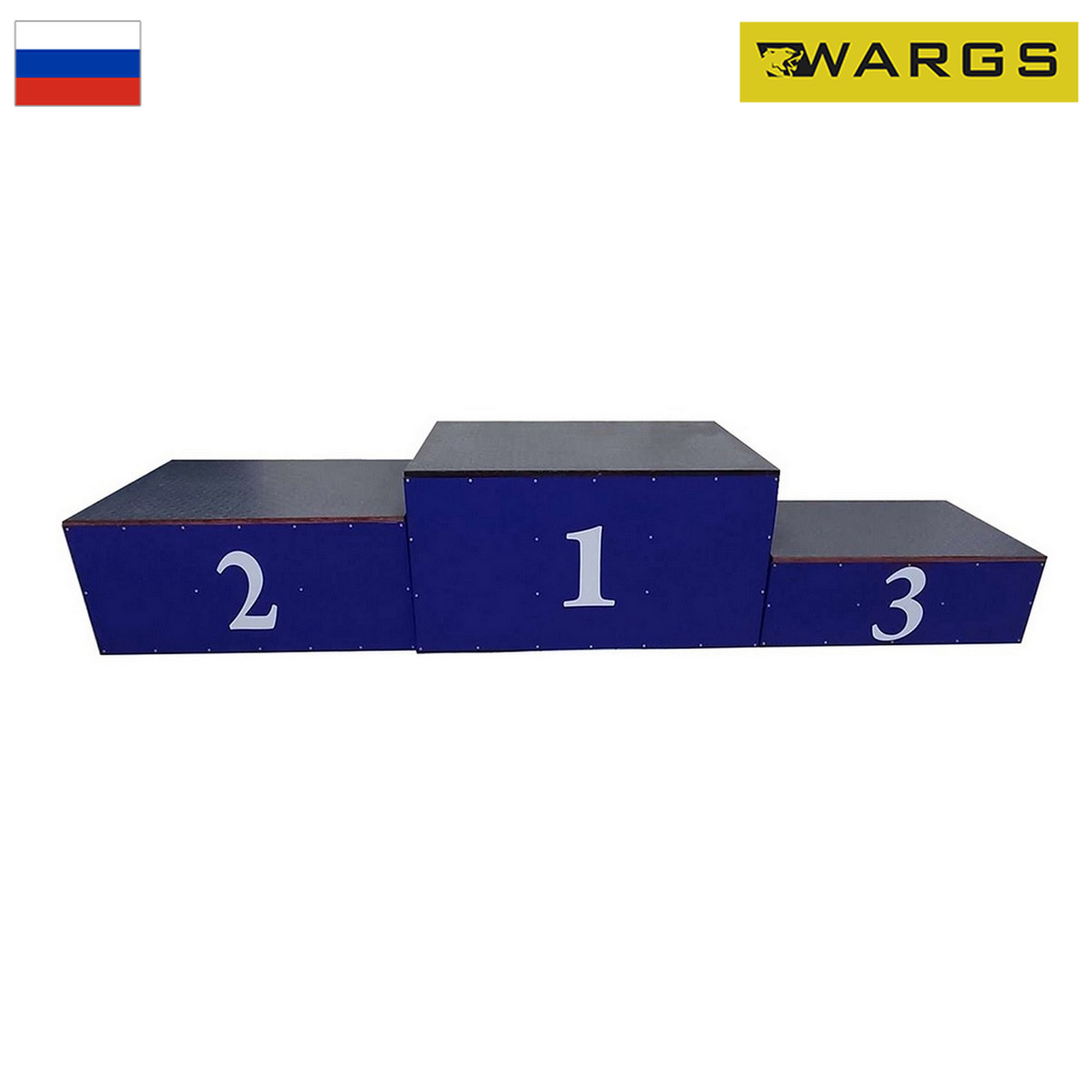 Пьедестал для награждения WARGS SP Матрешка, переносной (обшит металлом) 4 человека на ступень S