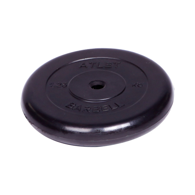 Диск обрезиненный d26мм MB Barbell MB-WARGS ATB26-1,25 1,25кг черный