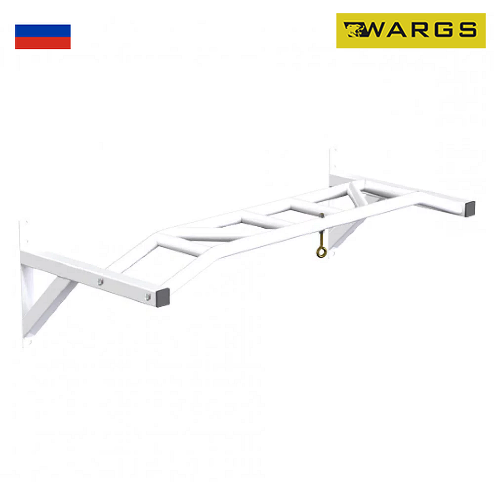 Турник настенный с мультихватом WARGS SP Гефест разборный, белый
