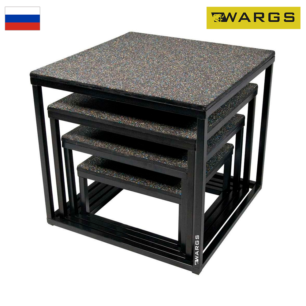 Плиометрические боксы квадратные WARGS SP комплект 5 шт