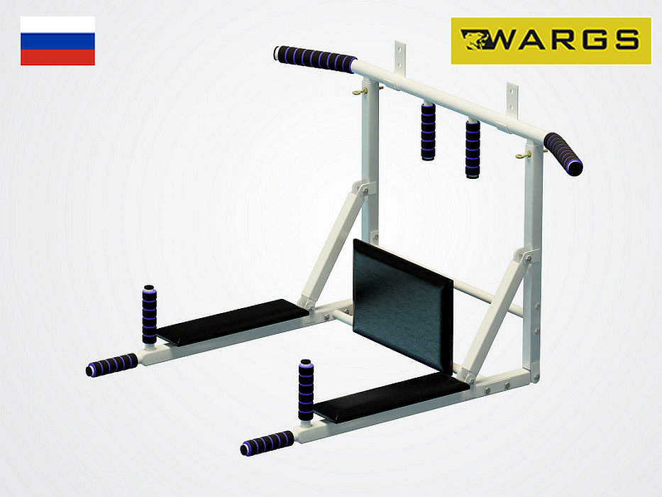 Турник-брусья-пресс WARGS SP Стэнли Zero, белый